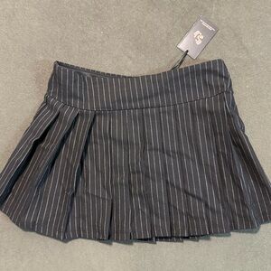 Sincerely Jules Black Pinstripe Skort